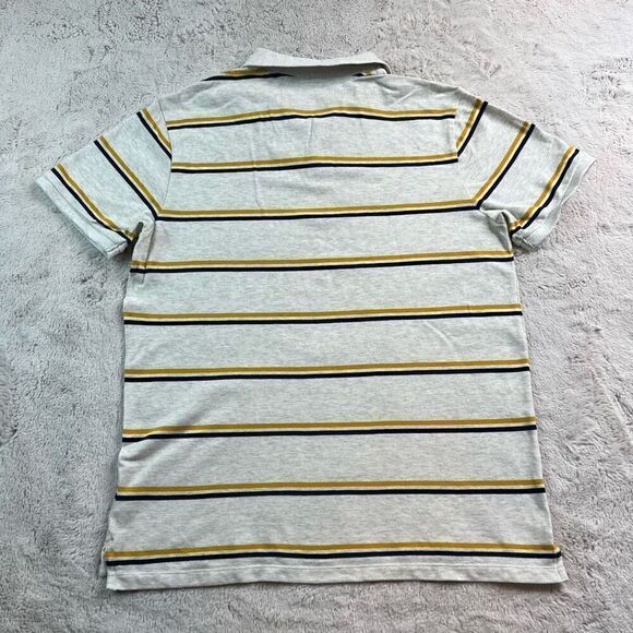 GAP Mens Short Sleeve Polo Shirt Size Large Stripe Cotton Stretch - Picture 7 of 7
